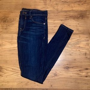 Express Mid-rise Dark Wash Jeggings